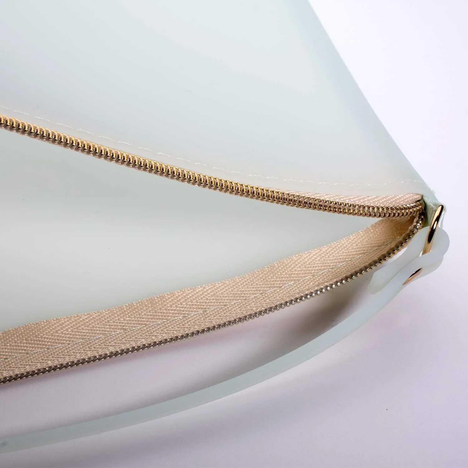 Wristlet by Pudinbag for Women | Zipper Phone Wristlet | Beach Pouch | Water Resistant Silicone | Semi-transparent | Vegan