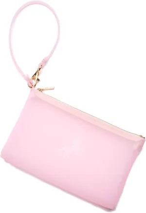 Wristlet by Pudinbag for Women | Zipper Phone Wristlet | Beach Pouch | Water Resistant Silicone | Semi-transparent | Vegan
