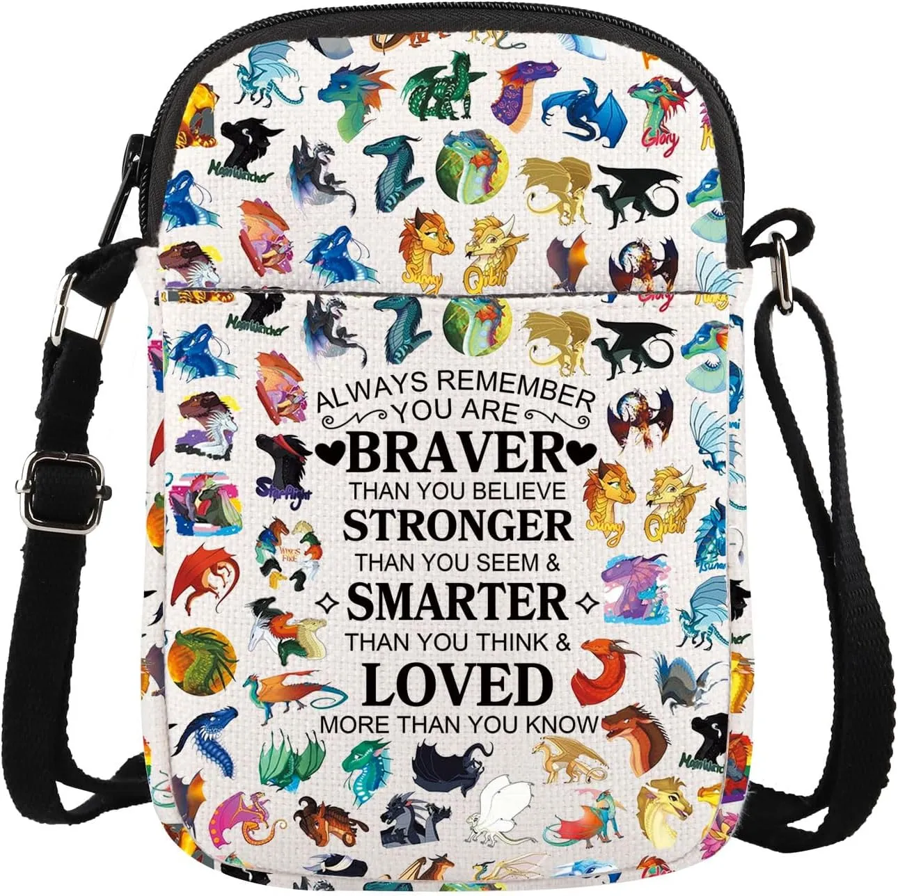 WSNANG Wings Dragon Darkstalker Tote Bag Dragon Tribes Novel Inspired Gift Dragon Tribes Shoulder Bag Dragon Merchandise