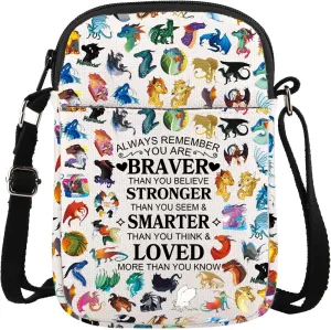 WSNANG Wings Dragon Darkstalker Tote Bag Dragon Tribes Novel Inspired Gift Dragon Tribes Shoulder Bag Dragon Merchandise