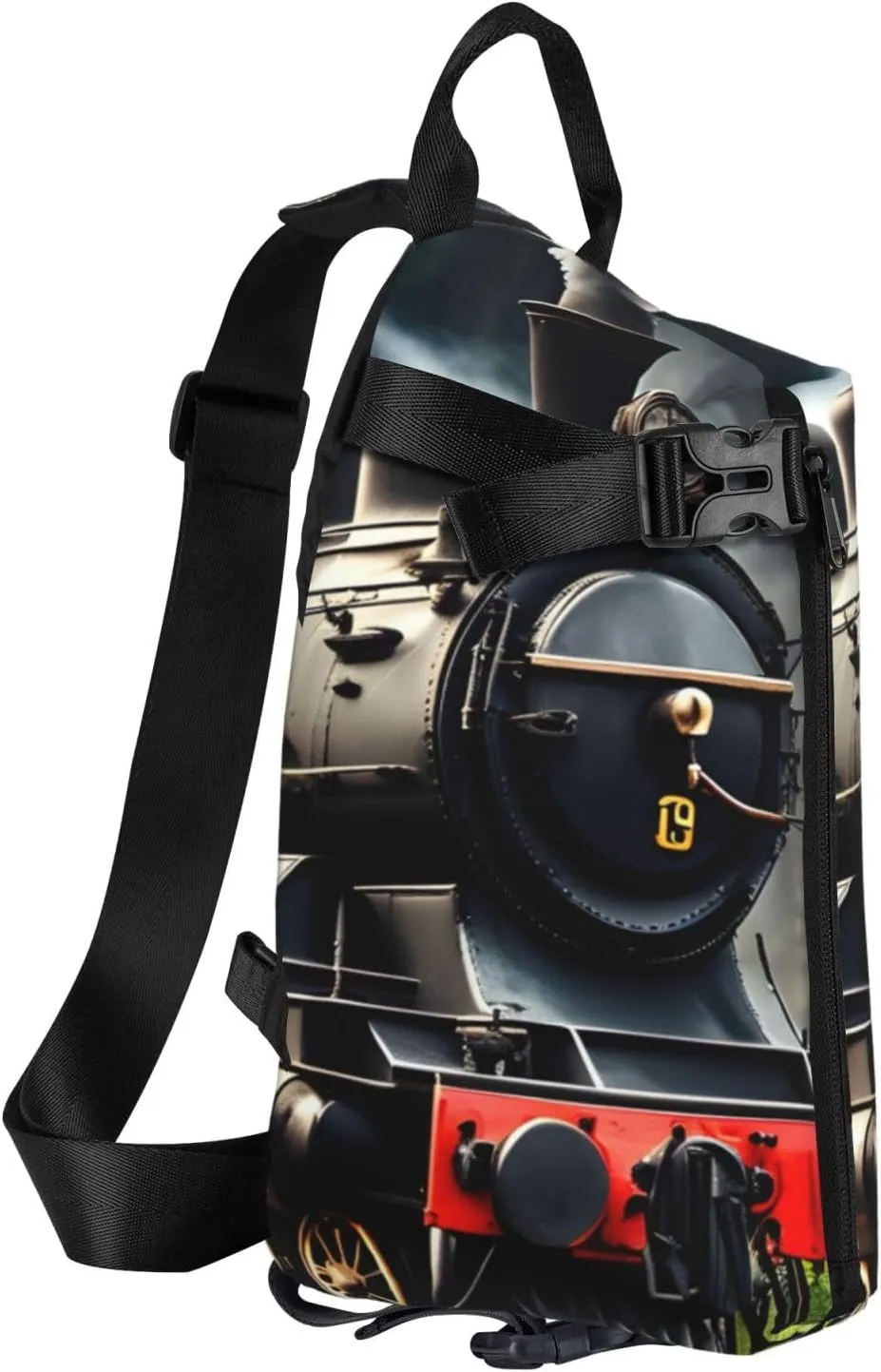WURTON Strawberry Pattern Print Lightweight Adjustable Crossbody Backpack Daypack For Men,Women Sling Bag