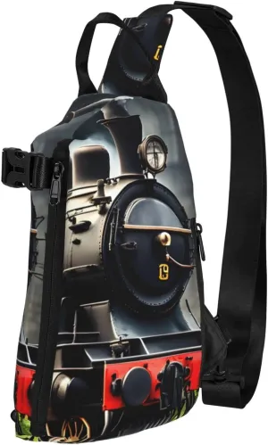 WURTON Strawberry Pattern Print Lightweight Adjustable Crossbody Backpack Daypack For Men,Women Sling Bag