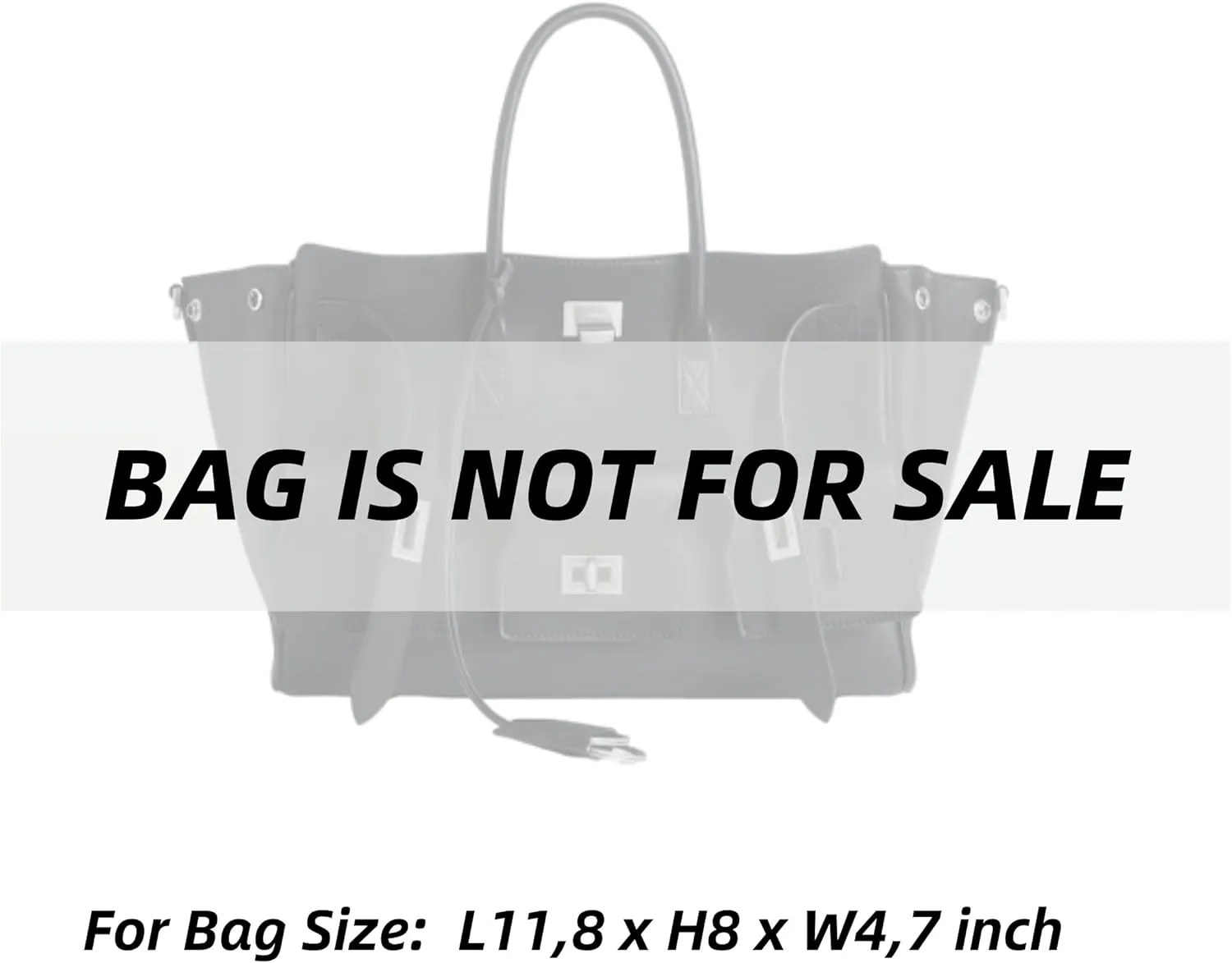 Xoppia Bag Organizer compatible with Balenciaga Bel Air Small Carry All Bag Felt Bag Insert for Handbag. Bag Liner for Women Tote Bags. (Black, Style B: Side Zipper)