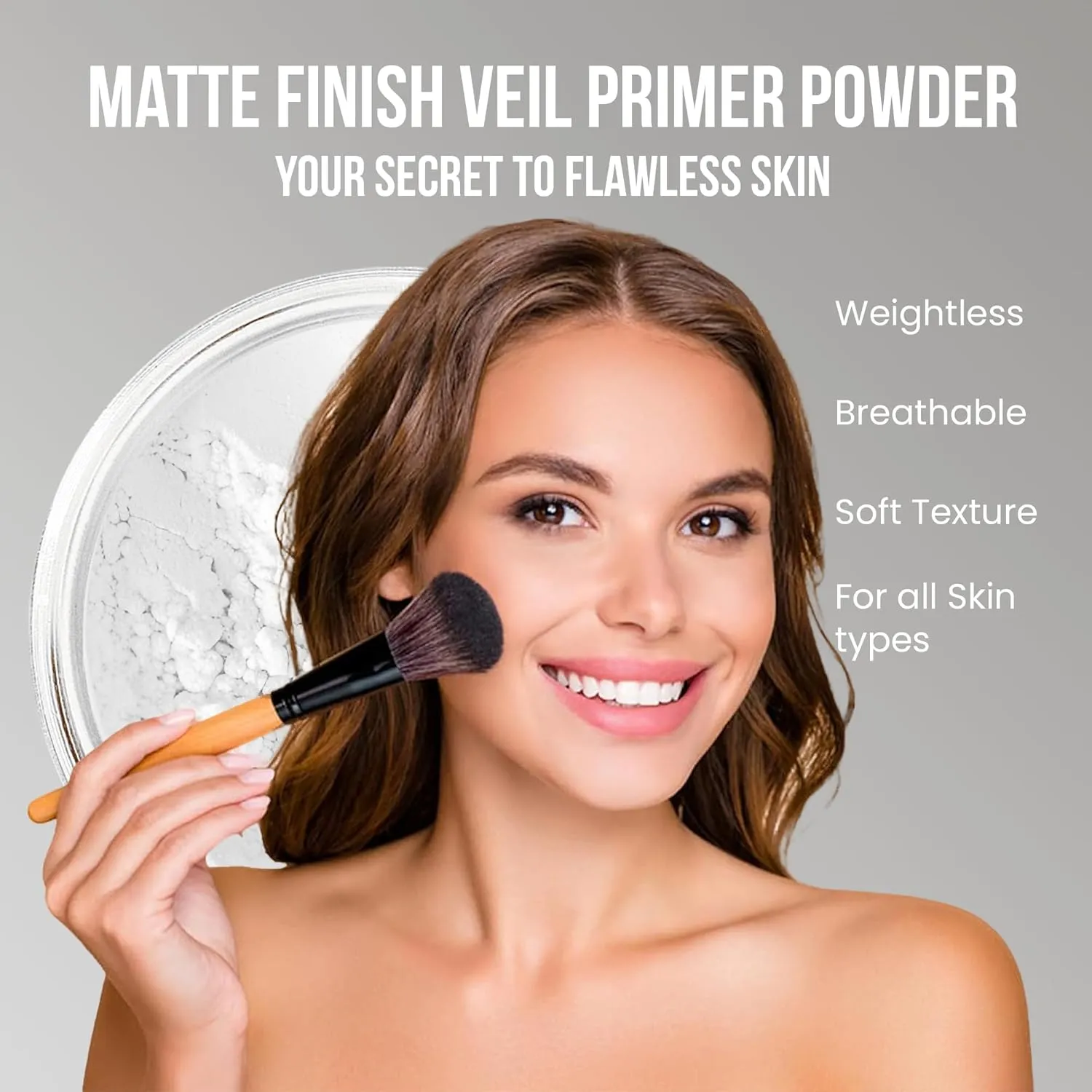 XXL Kit with Case (Warm) Mineral Makeup Set Bare Face Matte Powder Foundation