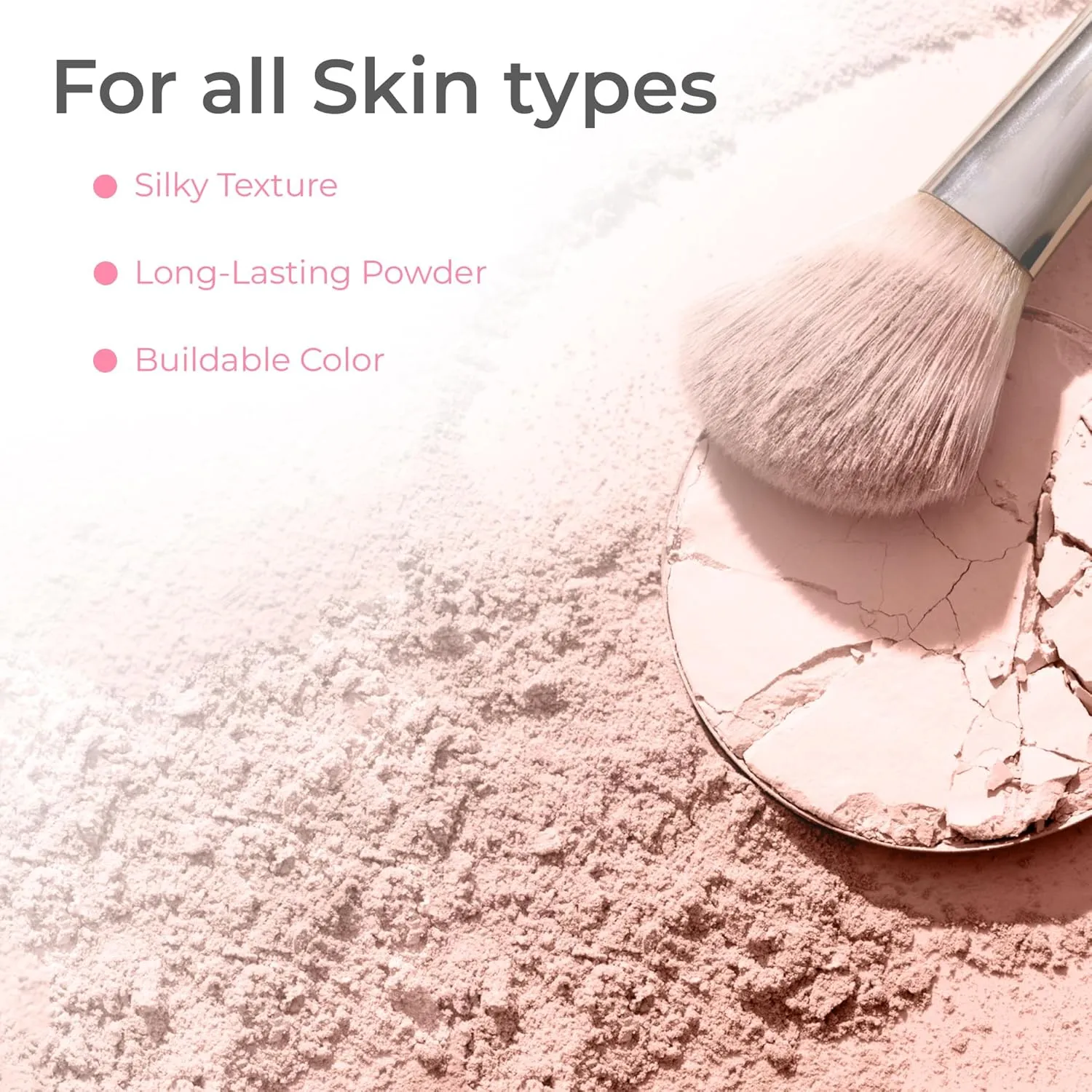 XXL Kit with Case (Warm) Mineral Makeup Set Bare Face Matte Powder Foundation