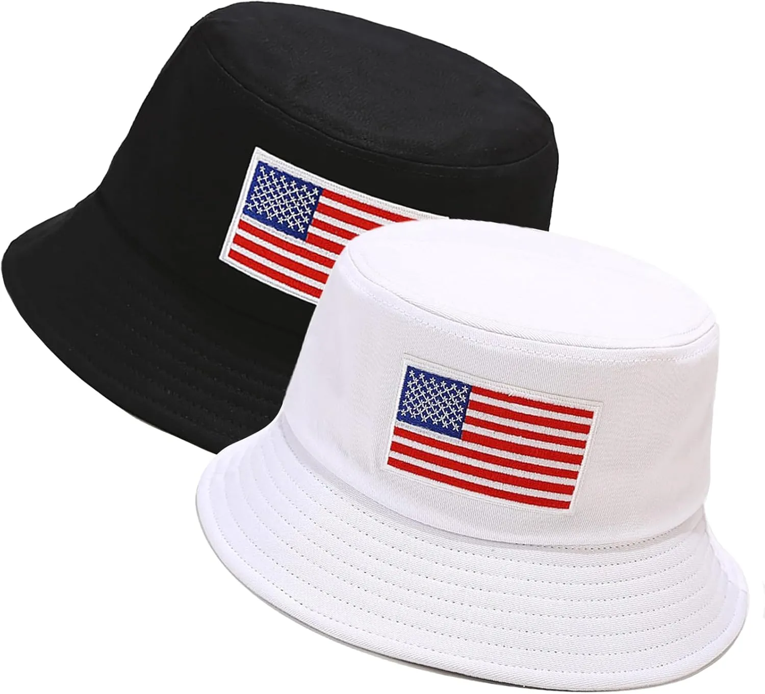 XYIYI 2 Pack Unisex Bucket Hat for Women Men Summer Beach Fishing Hat Sun Hat