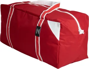 Z2 Sports Bag for Hockey, Football, Soccer, Baseball, Softball, Basketball, for Men and Women, Premium Nylon, Water Resistant, 33”L x 16”H x 16”W, Red