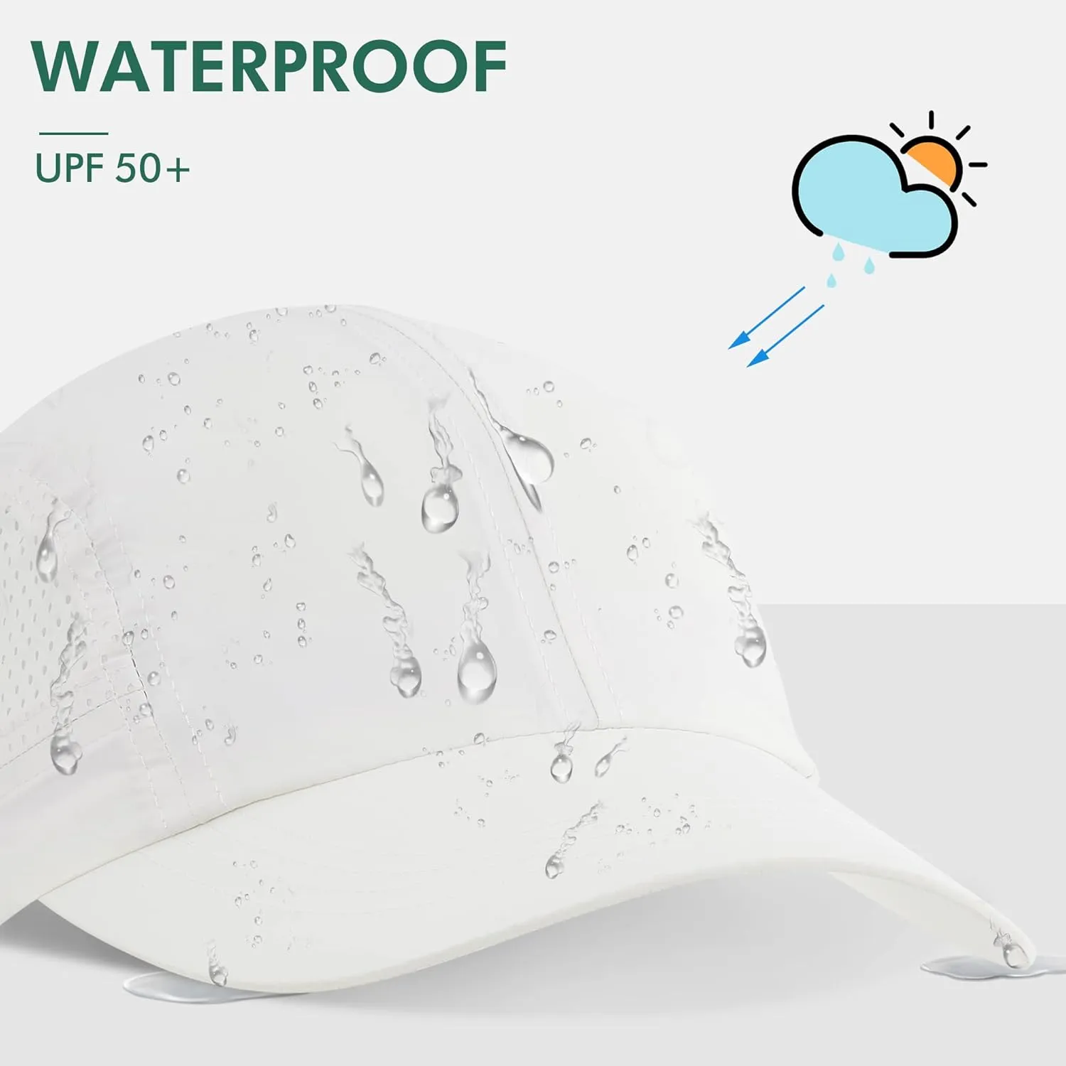 zowya UPF 50  Quick Dry Running Baseball Caps Breathable Outdoor Sports Sun Hat Hiking,Cycling for Men Women