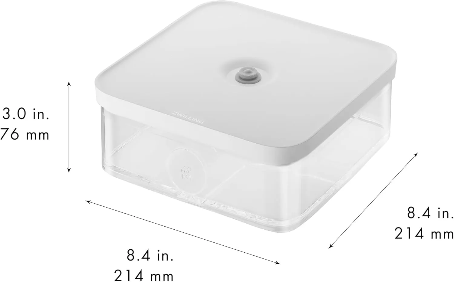 ZWILLING Fresh & Save CUBE Storage Organizer, Large, 1.75-qt, Pantry Organizers and Storage, Plastic, BPA-Free Airtight Dry Food Storage Container for Storing Cookies, Pretzels, Tea Bags and more